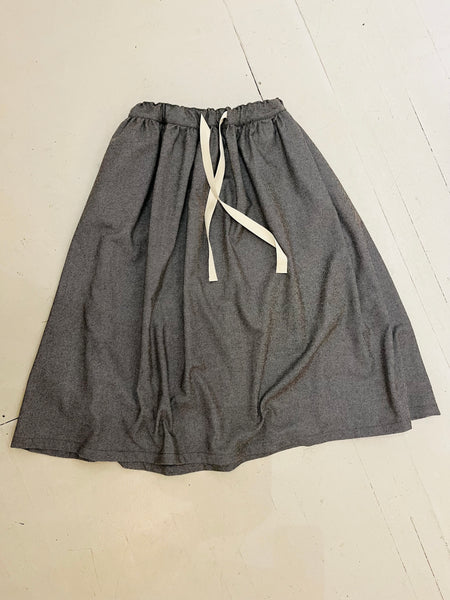 Dale Skirt in Grey Wool