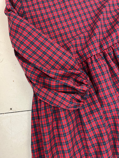 Dale Dress in Red and Blue Check