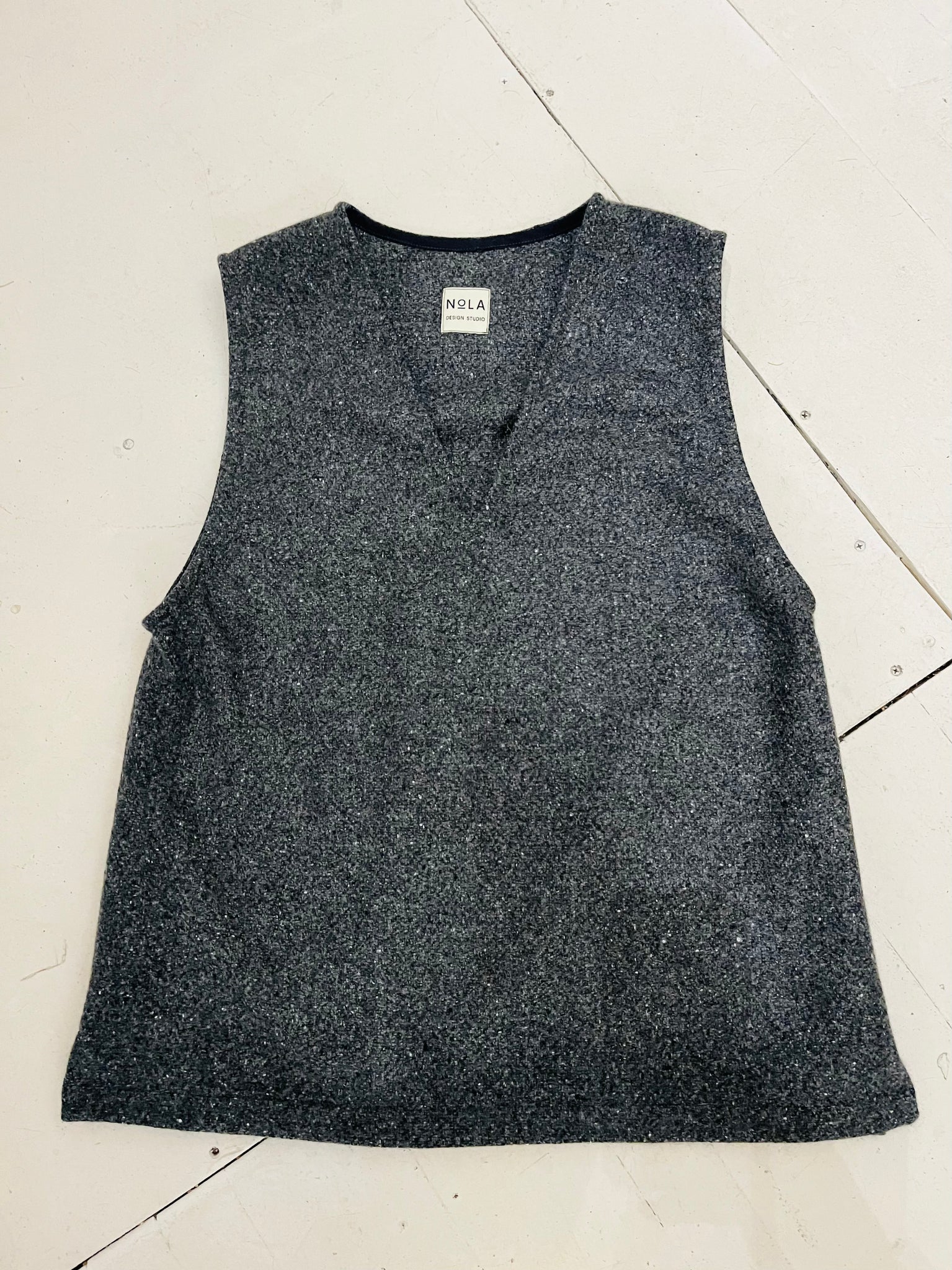 Foundry Vest in Grey Cashmere