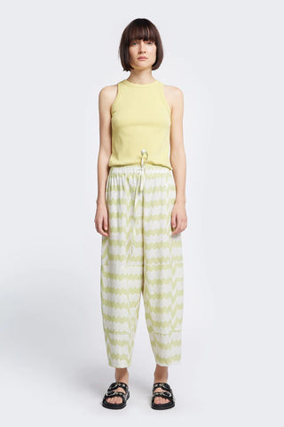 Aratus Pant in Pale Green Print