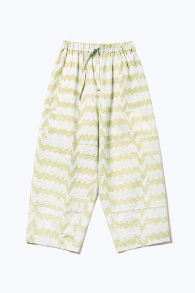 Aratus Pant in Pale Green Print