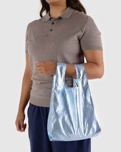 Baby Baggu in Baby Blue Metallic