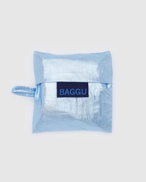 Baby Baggu in Baby Blue Metallic