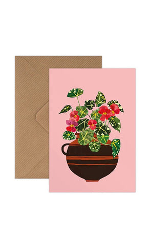 Begonia Greetings Card