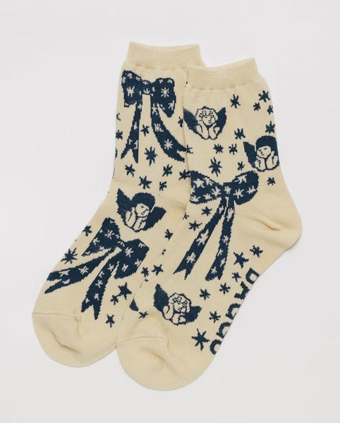 Cherub Bows Crew Socks