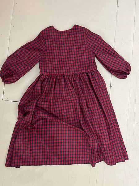 Dale Dress in Red and Blue Check