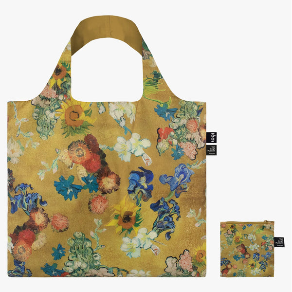 Vincent van Gogh Flower Pattern Gold Bag