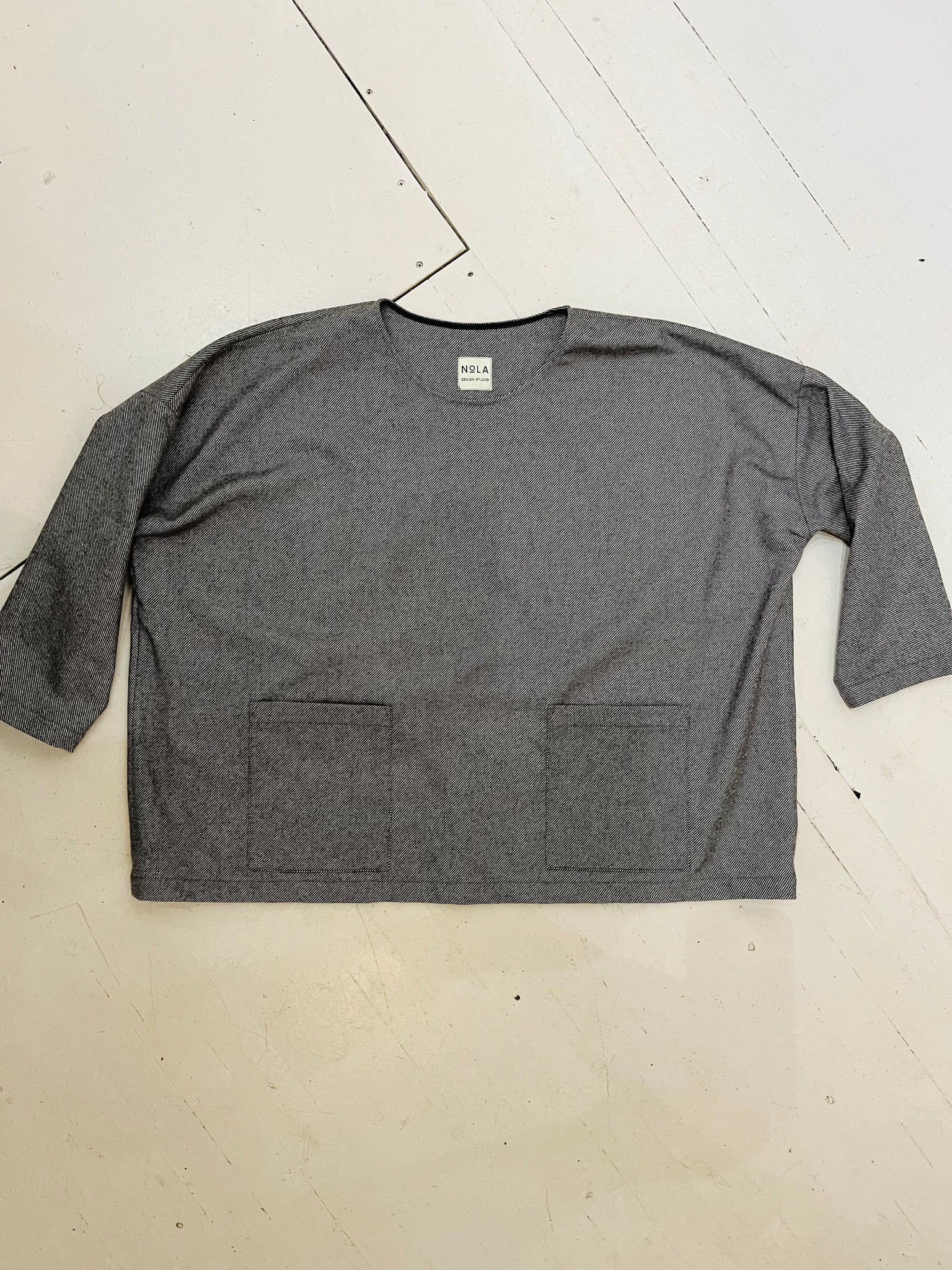 Bradley Tunic in Grey Wool