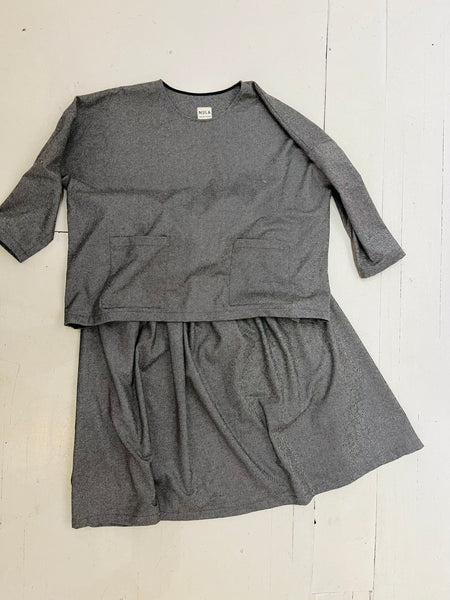 Bradley Tunic in Grey Wool