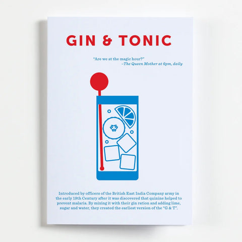 Gin and Tonic Cocktail Greeting Card