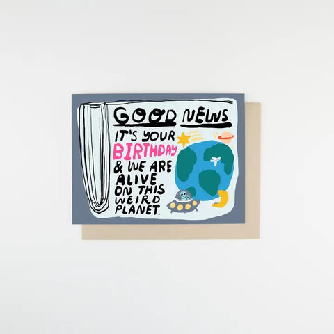 Good News Birthday Card