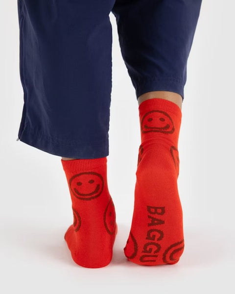 Red Happy Socks