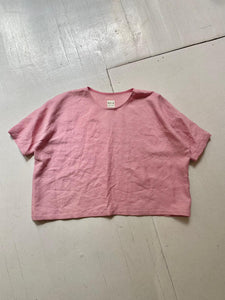 Bradley Top in Pink Linen