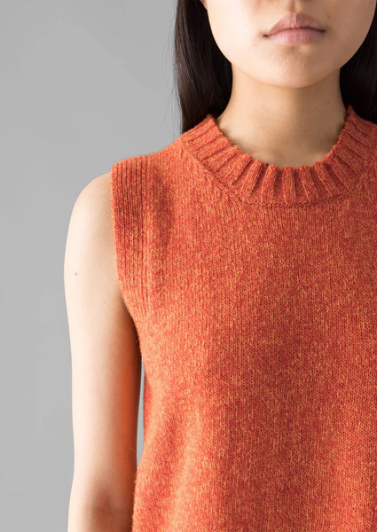 Neat Mouline Wool Tank in Amber Marl