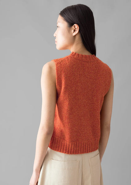 Neat Mouline Wool Tank in Amber Marl