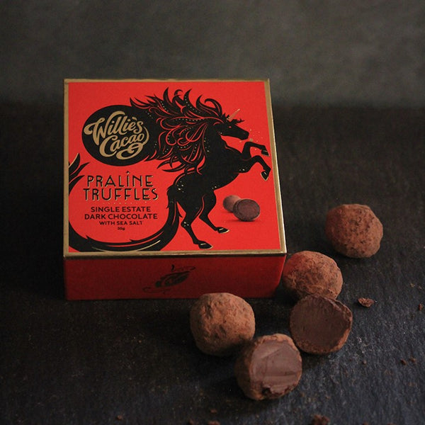 Dark Chocolate Praline Truffles