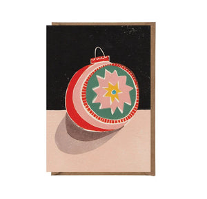 Star Bauble Christmas Greetings Card