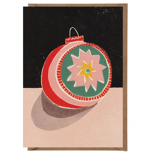 Star Bauble Christmas Greetings Card