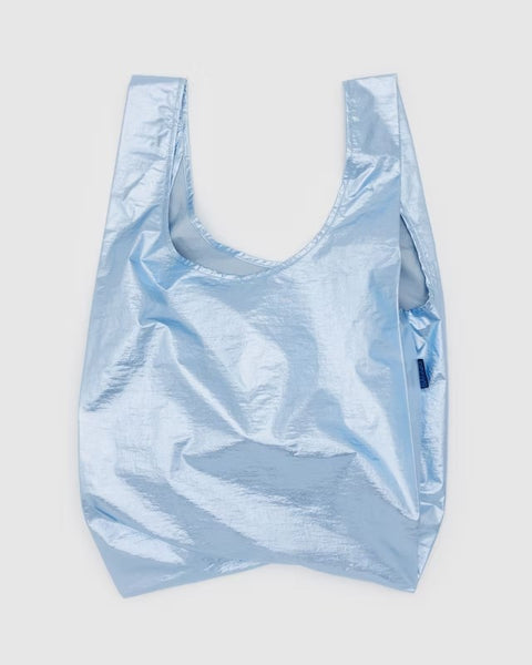 Standard Tote in Baby Blue Metallic