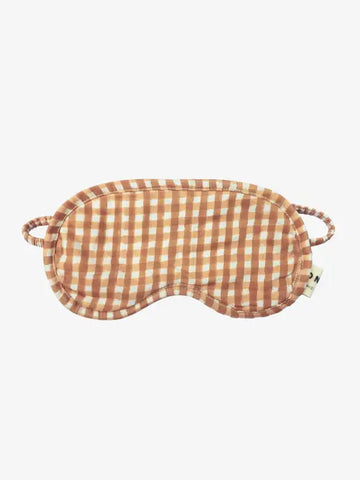 Organic Cotton Eye Mask in Toffee