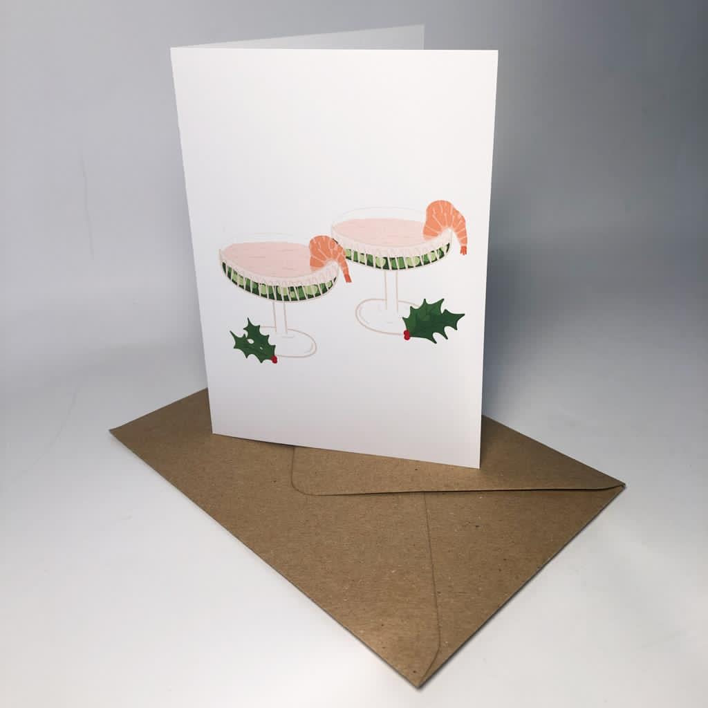 Prawn Cocktail Festive Card