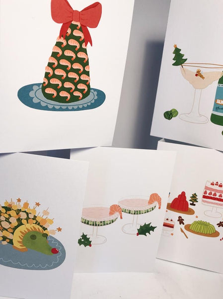 Set of Five Hello Chloe x NOLA Festive Cards